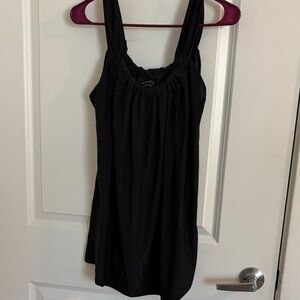 BCBGMaxAzria Elegant Black Ruched Blouse